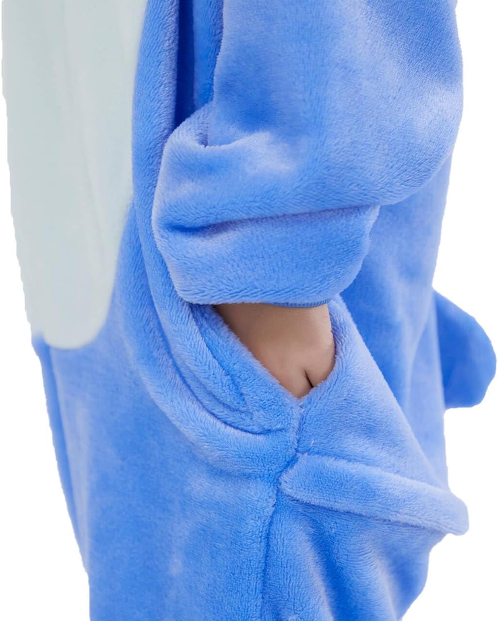 Unisex Kids Flannel Animal Onesie Pajamas - Kids Flannel Halloween Cosplay Costume/Homewear/Sleepwear Blue