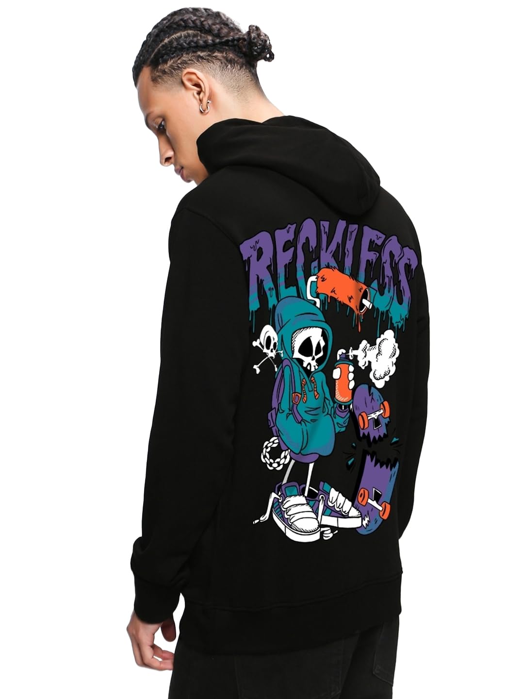 bewakoof Men's Cotton Blend Hooded Sweatshirt-picture-25