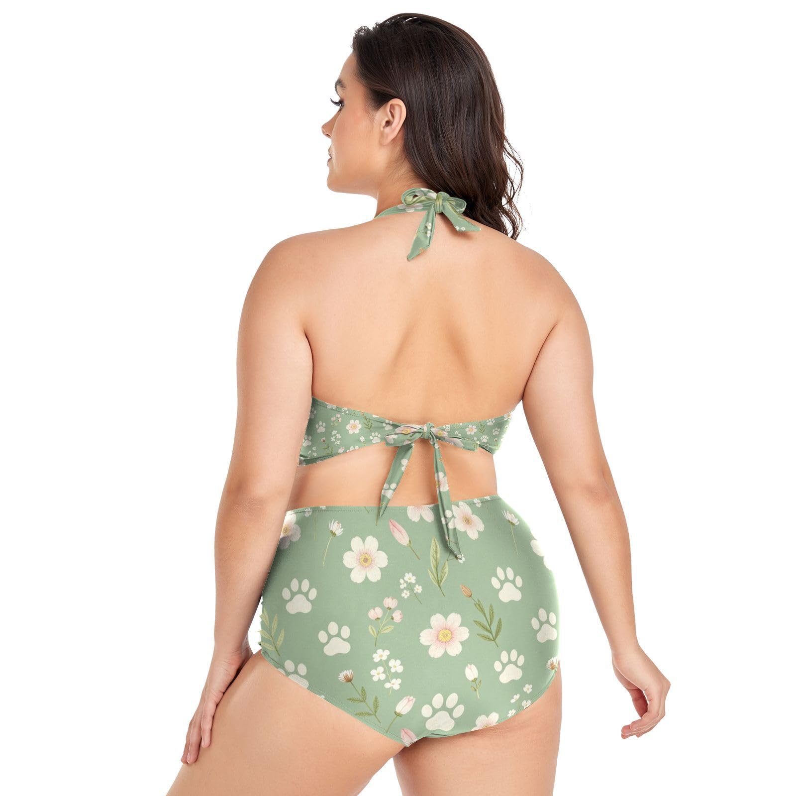 FRODOTGV Curvy Maillot de bain deux pièces pour femme L-4XL