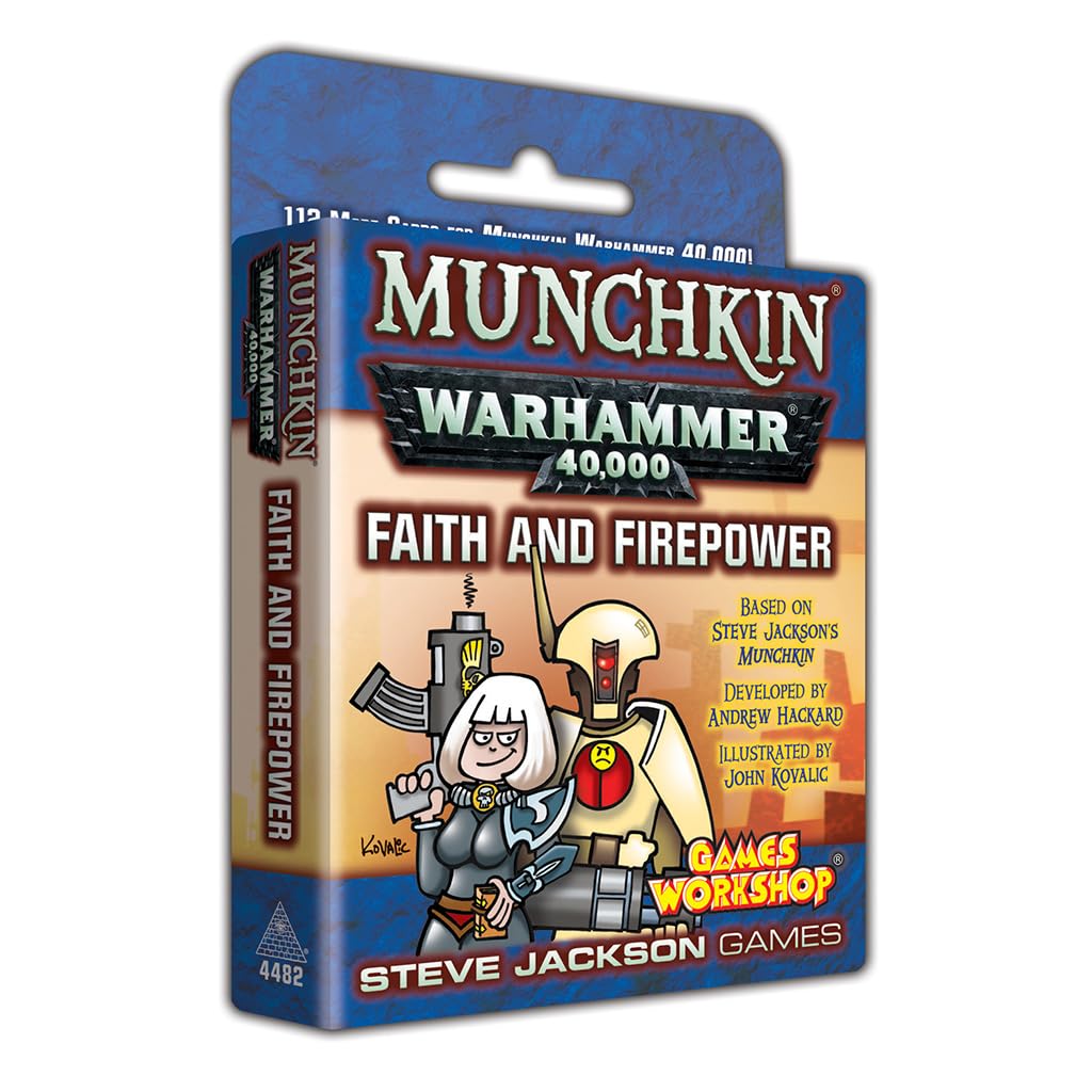 Sponsored Ad - Munchkin Warhammer 40,000: Faith and Firepower Card Game (Expansion) | 112 Cards | Family Game | Fantasy Adventure RPG | Ages 10+ | 3-6 Players | Avg Play Time 120 Min | Steve Jackson Games