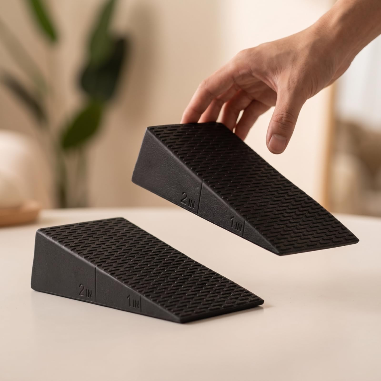 Fitness Stretching Board Tavola Inclinata Palestra Pedana Angolata Cuneo Squat Antiscivolo Calf Stretcher Leggera per Riscaldamento Gambe Potenziamento Lower