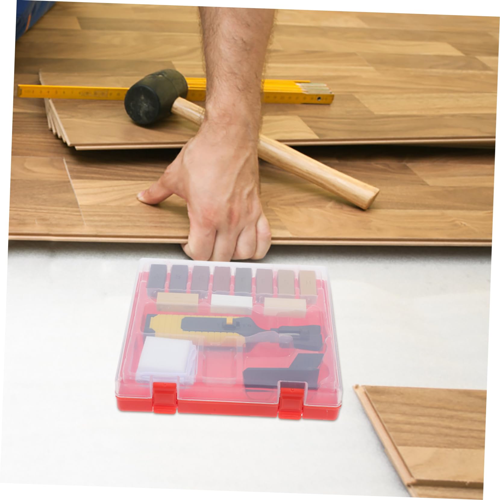 Kit De Reparación De Pisos De Madera Juego Completo Para Reparar Astillas Rayones En Muebles Cera Para Pisos De Madera Dura