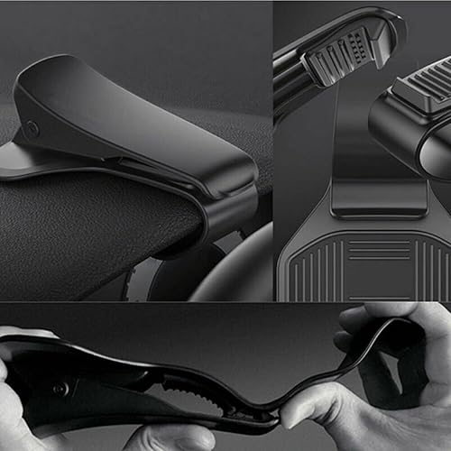 Miniatura 3 de Majatou Soporte de teléfono para salpicadero, soporte de teléfono para automóvil, antideslizante, clip universal para 3-6.5 pulgadas MP4 PDA