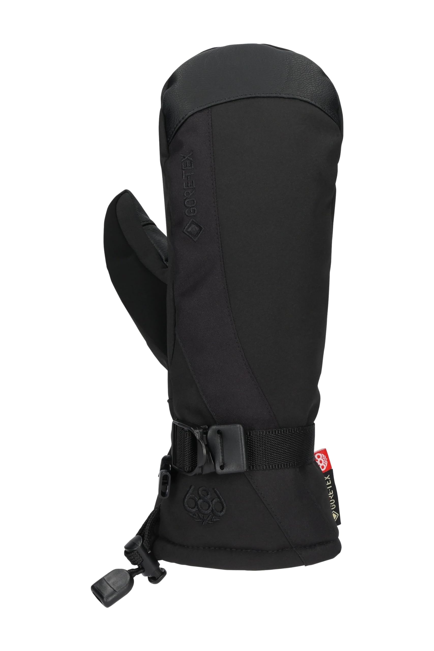 686 Women's Gore-TEX Linear Mitt - 3L Softshell Fabric with Lining and Synthetic Leather Palm - Water & Weather Resistant