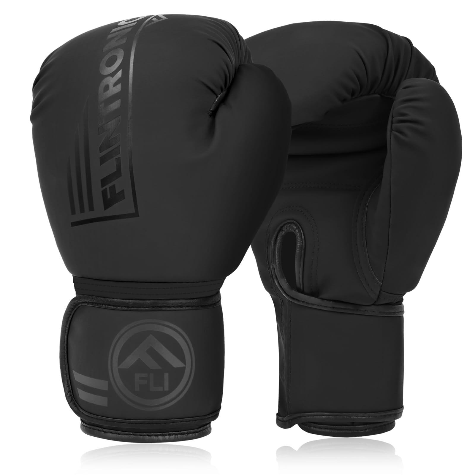 Flintronic Boxhandschuhe, Kickboxhandschuhe, Boxing Gloves, Thai Boxhandschuhe Damen und Herren für Muay Thai, MMA, Kampfsport, Kickboxen, Sparring