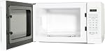 GE Countertop Microwave Oven, 700 Watt, 0.7 Cu. Ft., White, GCST07N1WWW | 4 Convenience Cook Settings, One-Touch Controls, Child Lock Technology, Glass Turntable, for Kitchen, Dorm, Office, Apartment