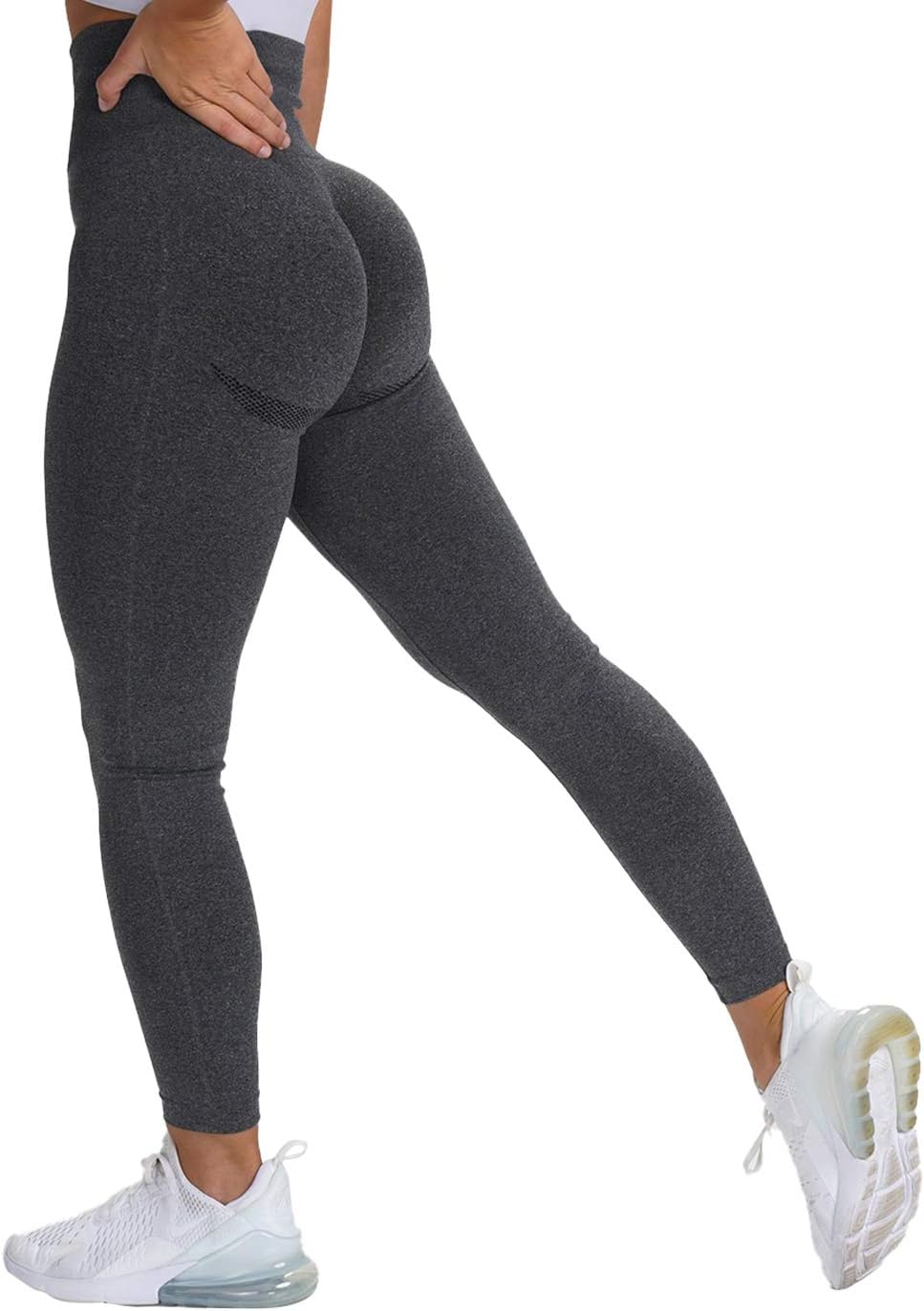 MANIFIQUE Womens Seamless Leggings High Waisted Workout Tight Leggings Gym Yoga Pants Tummy Control Sports Compression