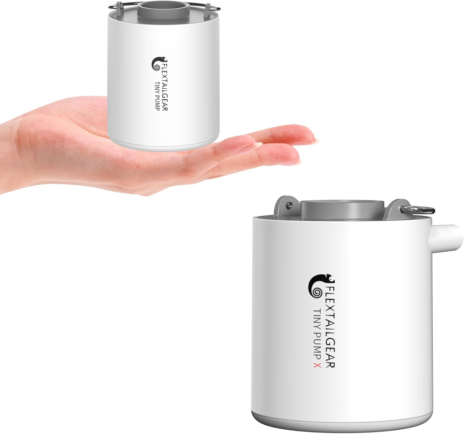 FLEXTAILGEAR Tiny Portable Ultra-Mini Air Pump & FLEXTAILGEAR Tiny Pump X Portable Air Pump + Camping Light Ultra-Mini Air Pump