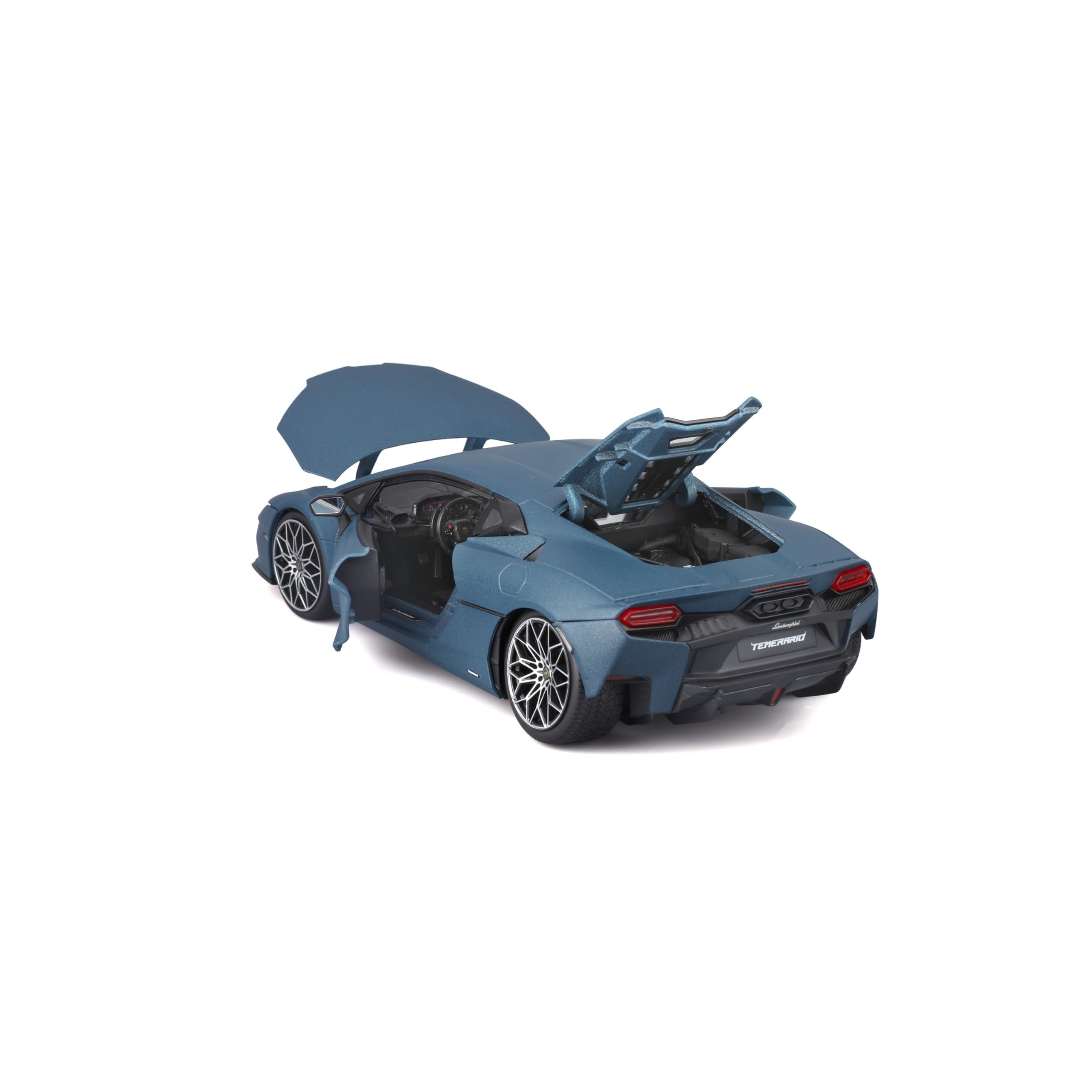 Bburago - Lamborghini Temerario, Coche Diecast a Escala 1:18, Réplica Detallada del Primer Superdeportivo Lamborghini, 4 Aperturas, Licencia Oficial, Edad Recomendada 3+ Años