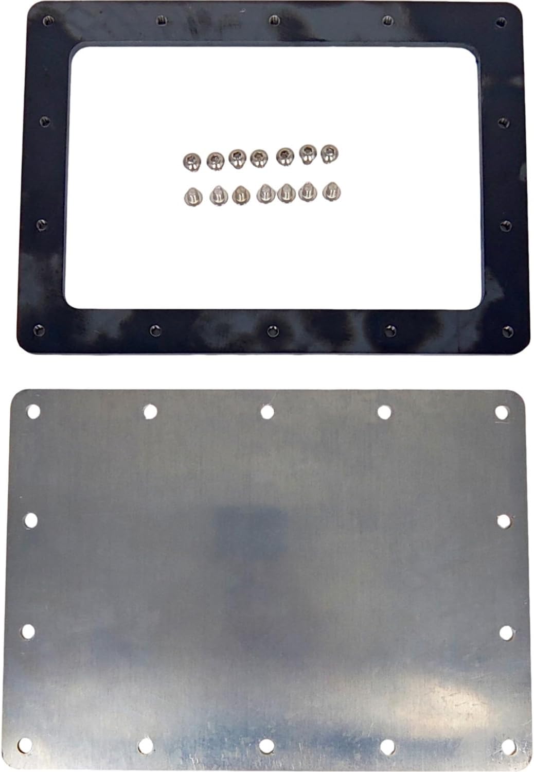 Fuel Pump Trap Door Access Panel Compatible with Chevrolet Camaro Compatible with Pontiac Firebird 1982-1997 Sturdy Aluminum Lid Steel base Include 14 Screw