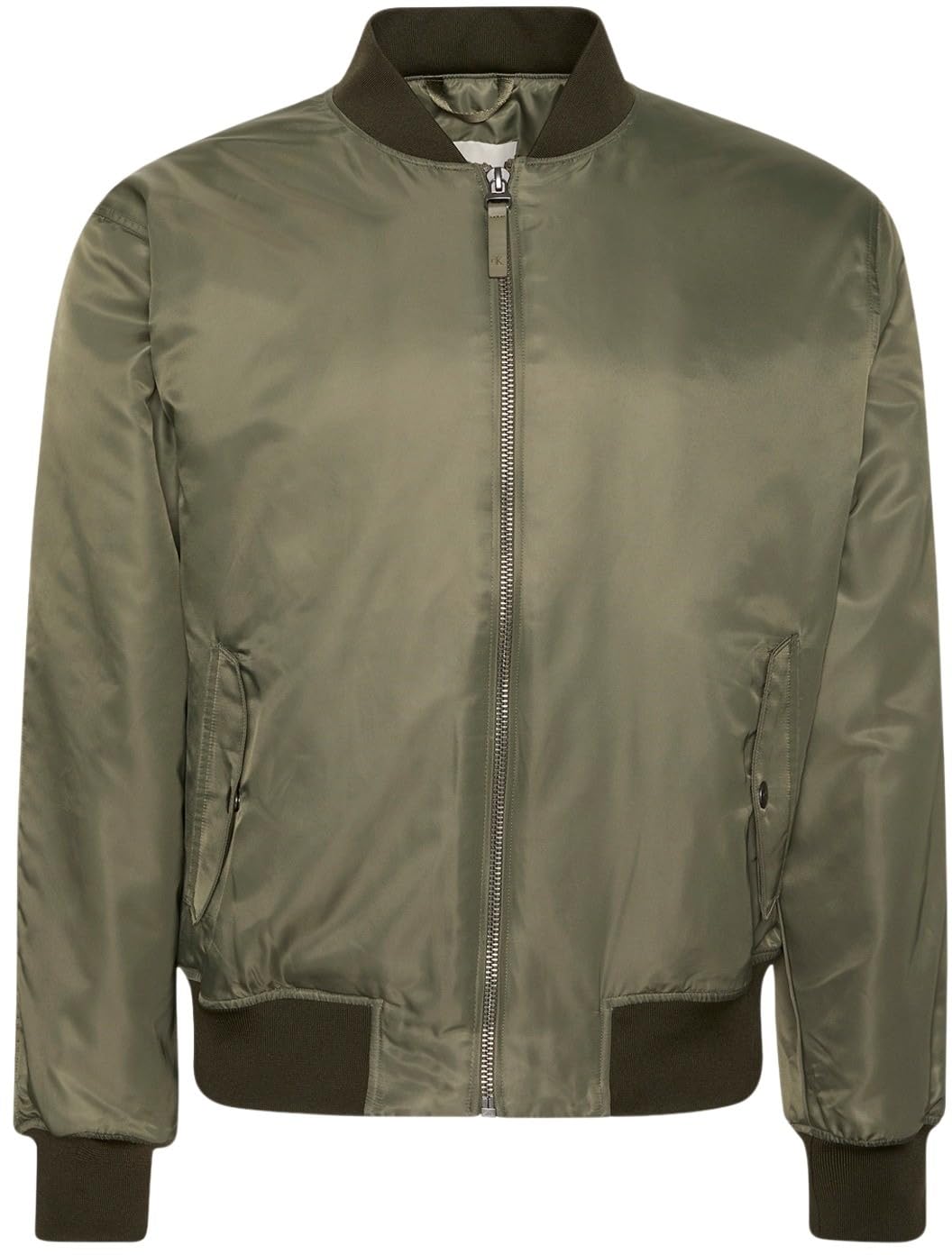 Calvin Klein Jeans Kurtka męska LS NYLON BOMBER LV04RC526G, beżowa (Dusty Olive), L, Beżowy (Dusty Olive), L