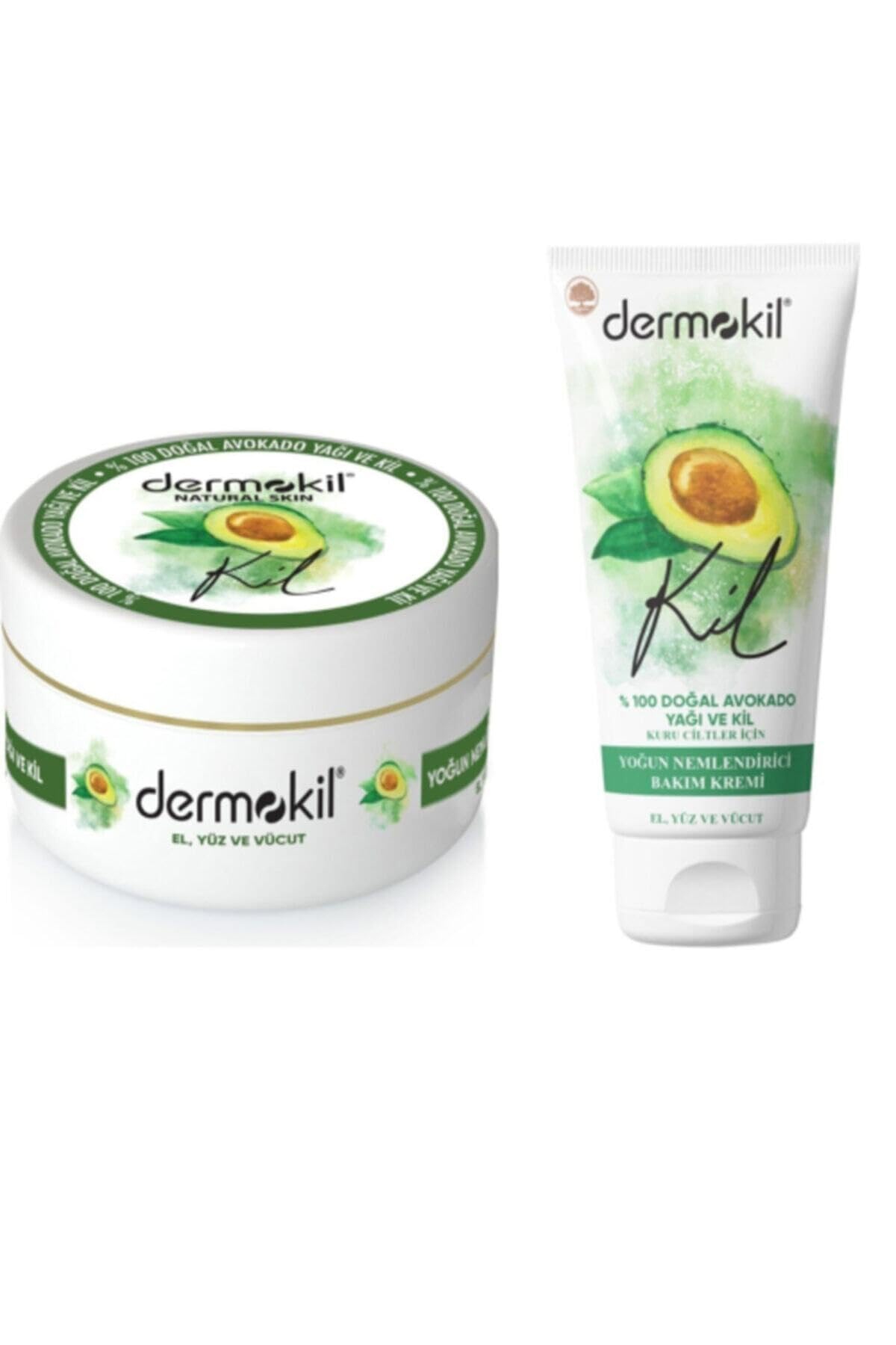 Dermokil Avokado El ve Yüz Kremi 2'li Set, 300 ml + 75 ml