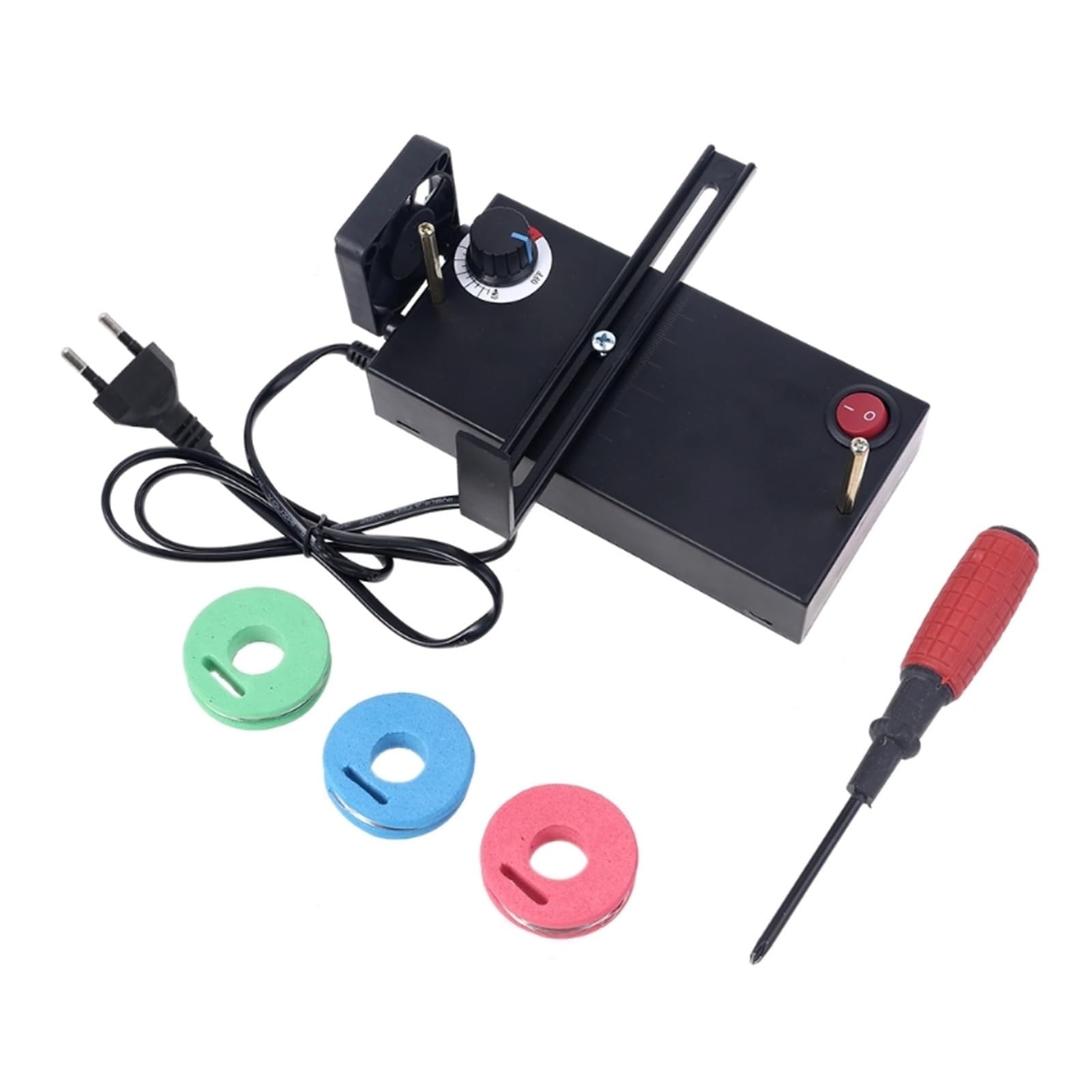 Distributore di nastro adesivo, Macchina for tagliare nastri caldi for uso domestico con ventola Fai da te Strumento for tagliare manualmente la corda