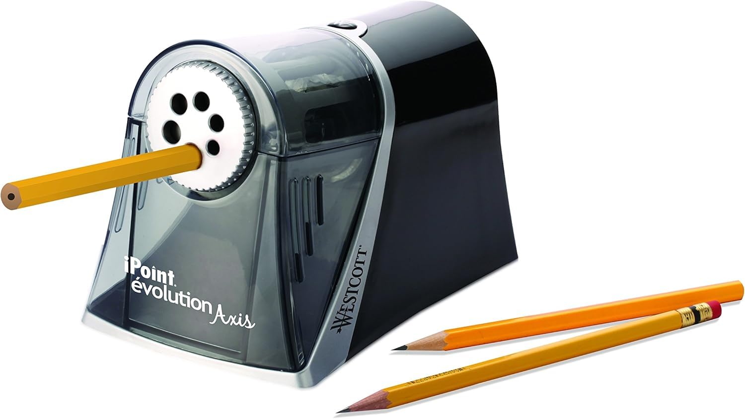 Westcott Electric iPoint Evolution Axis - Sacapuntas, color negro y plateado