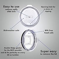 Vista 3 de BOOZIN AND CRUISIN - Vaso naranja de 30 onzas con popote y tapa superior deslizante Taza de viaje de acero inoxidable Comparar con Yeti Rambler