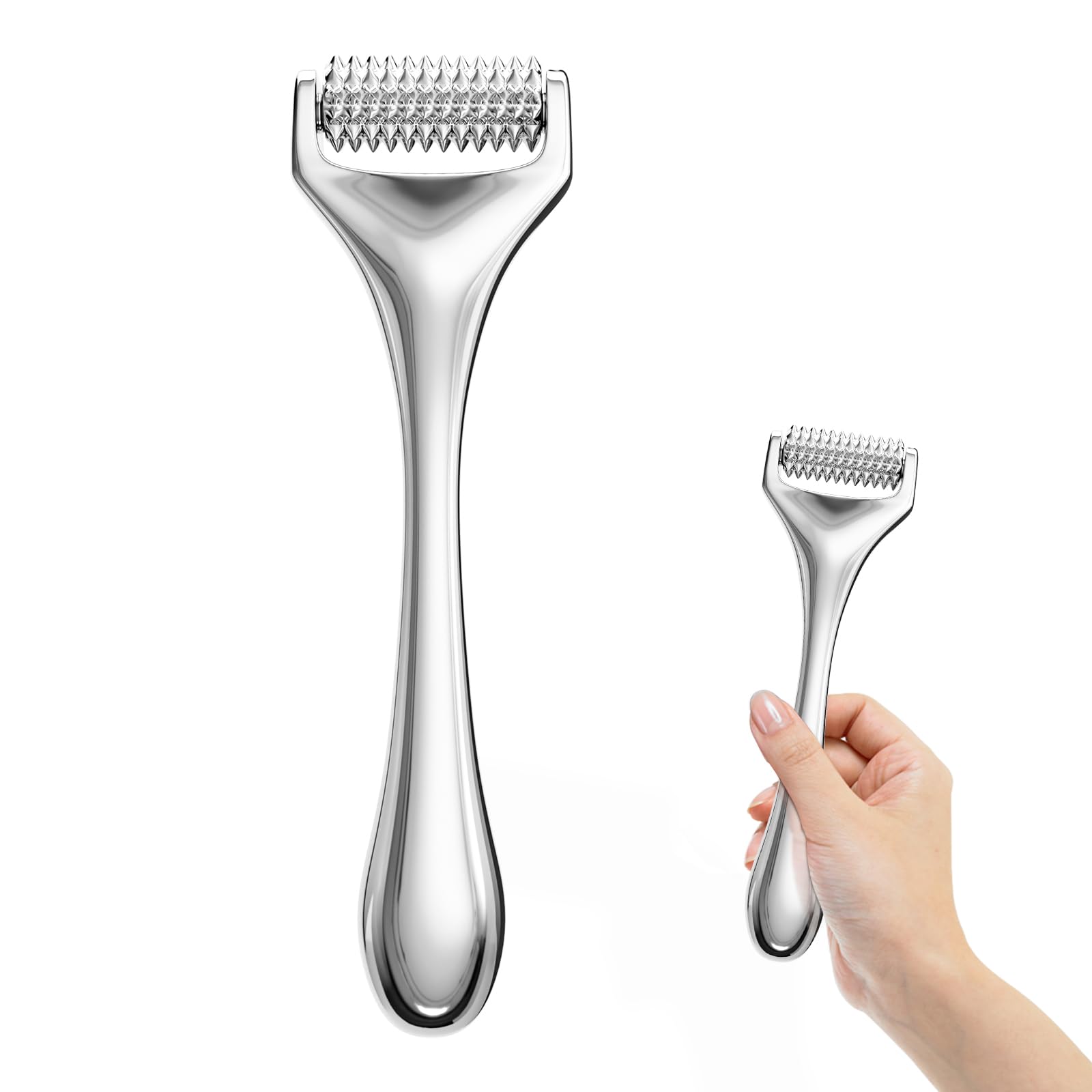 Metal Microneedling Derma Roller, for Face and Body Effective Against Wrinkles, Large Pores, Stretch Marks, Hair Loss