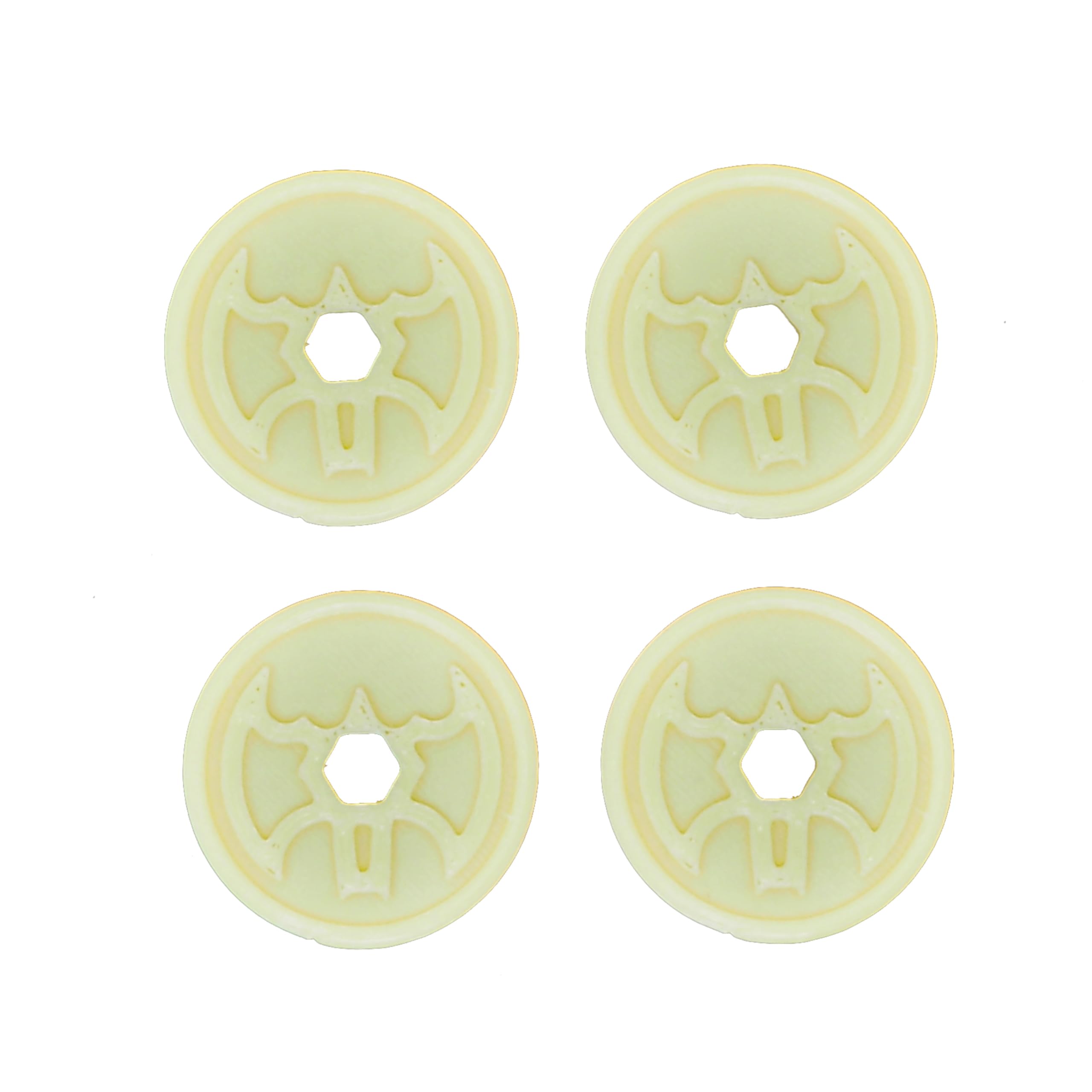 eTech4Us Set of 4 Yellow Replacement Disc Part for Imaginext Batbot Bat-Tech - Image 2