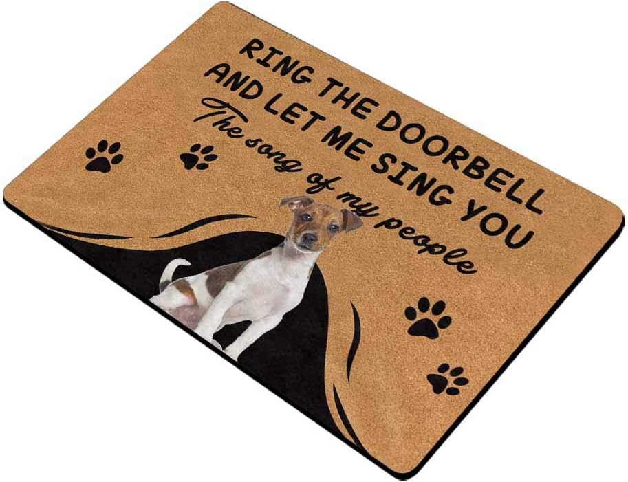 Custom Pet Door Mat, Ring the Doorbell and Let Me Sing You the Song of My People Personalized Rug Doormat Door Mat Floor Rug Indoor Outdoor Front Entrance Bathroom Non Slip Decor 24x16 Inches