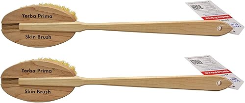 Cepillo para la piel Tampico de Yerba Prima, Paquete de 2