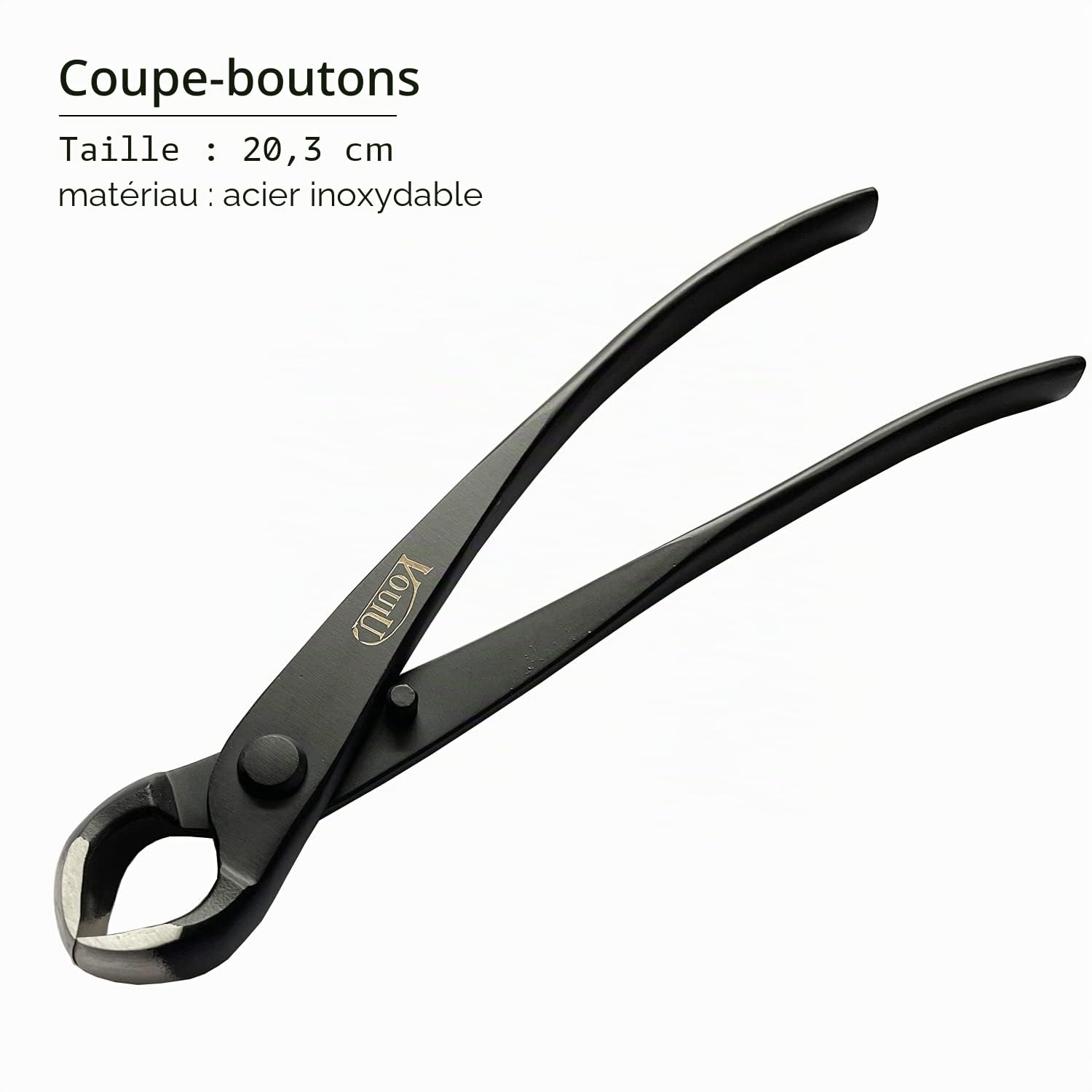 vouiu Lot de 5 Outils pour bonsaï, Coupe-Bouton, Coupe-Fil, Pince Jin, Ciseaux à bonsaï