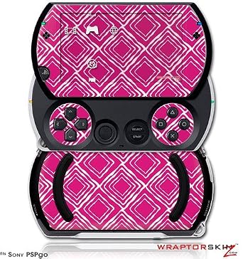 Wavey Fushia Hot Pink - Decal Style Skins fits Sony PSPgo