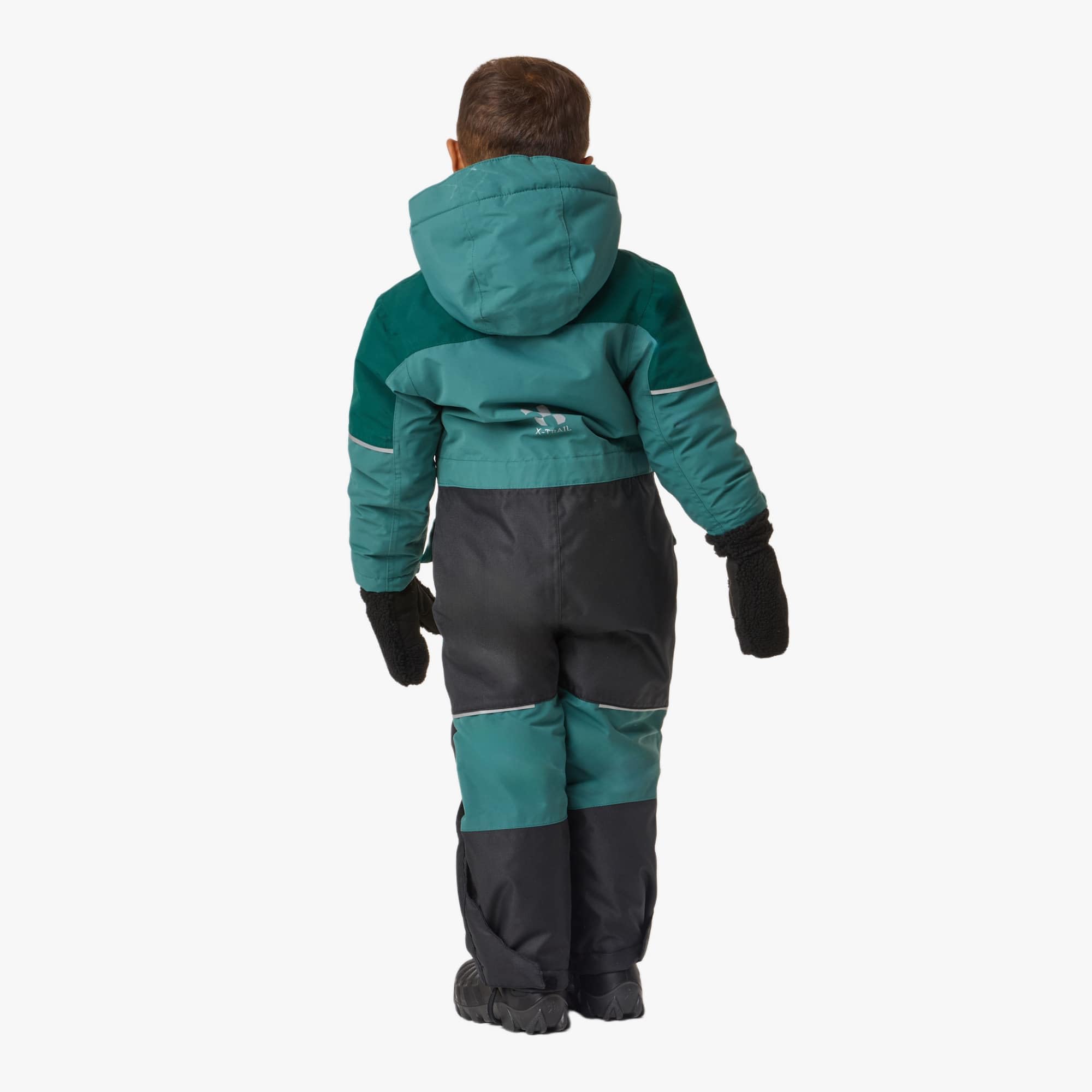 X-trail Winter Overall Combinaison d'Hiver Mixte Enfant avec Capuche Amovible, Imperméable 10000mm, Pare-Neige Ajustable