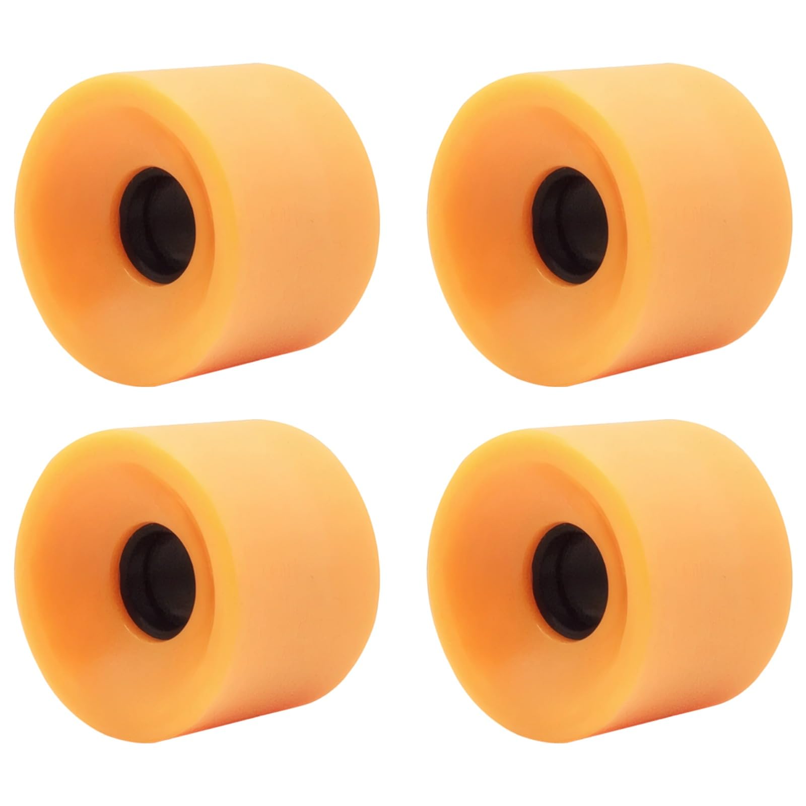 Generisch 4 STK. Skateboard-Rollen aus Polyurethan, 80A Ersatzrollen, 7 x 5,1 cm, 2,8 x 2 in, für Longboard, Dance Board, Fish Board, Orange