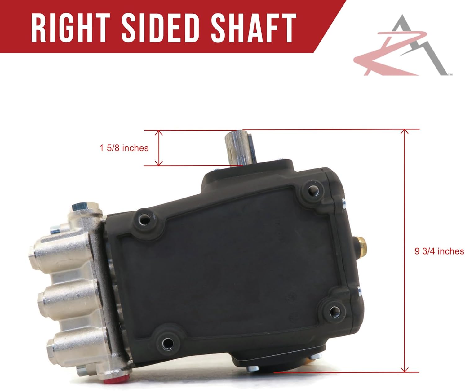 The ROP Shop OEM Annovi Reverberi Horizontal Pump for Pressure Washer for Mi-T-M 3-0142, 30142, 24mm