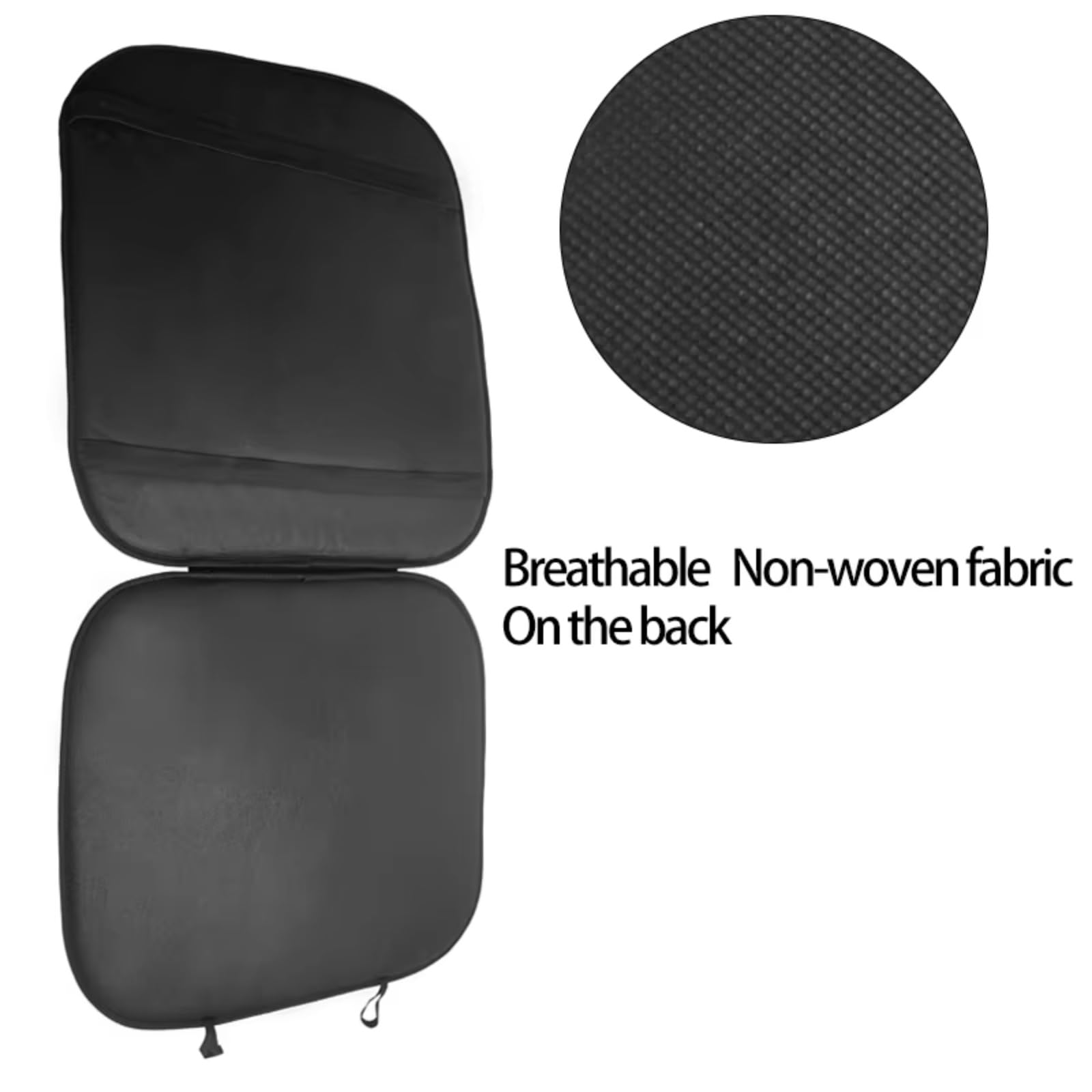 Cojín para Asiento Coche Tejido Malla Transpirable Gel Refrigerante Funda Frontal Individual Universal Todas Las Estaciones Soporte Lumbar Fundas Asientos Coche Universales(2PCS)