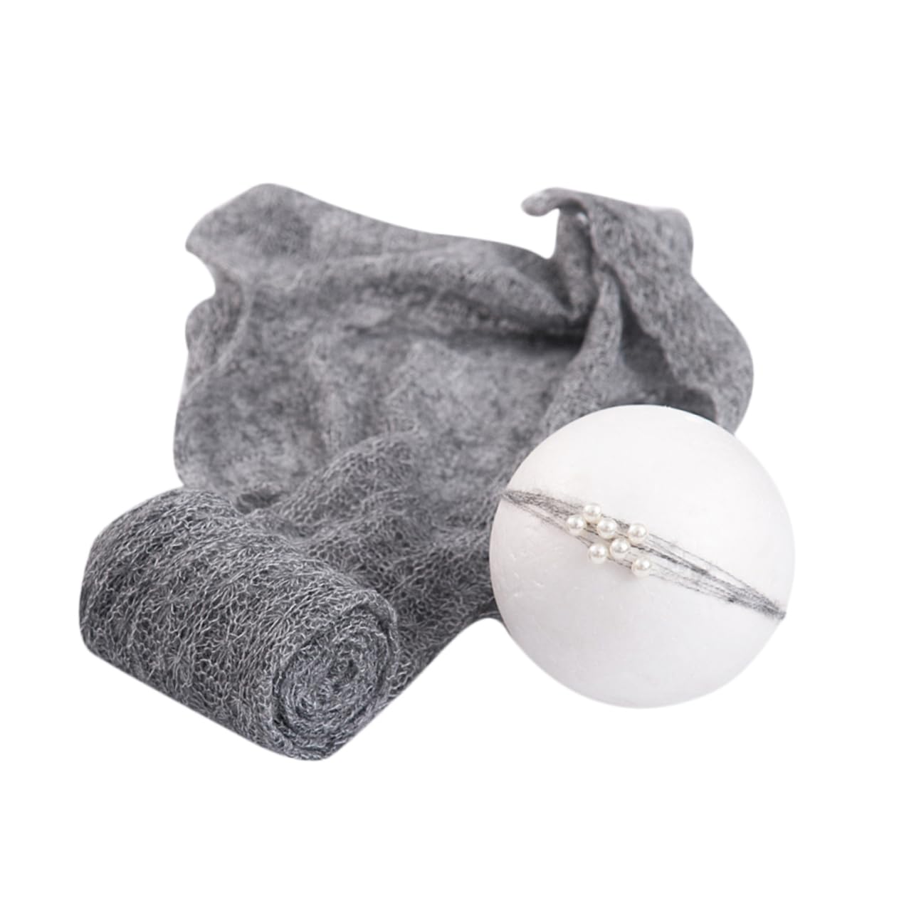 ibasenice 3 Stücke Baby Fotografie Requisiten Mohair Baby Wrap Swaddle Neugeborenen Foto Zubehör Komfortable Material Grau
