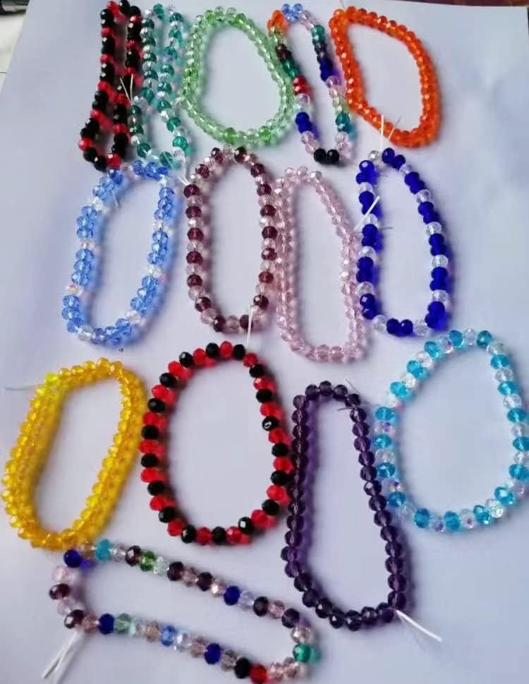 Wholesale 1000Pcs 4mm Briolette Crystal Glass Beads Finding Spacer Beads Faceted #5040 Briollete Rondelle Shape Assorted Colors with Container Box (4mm) - Image 5