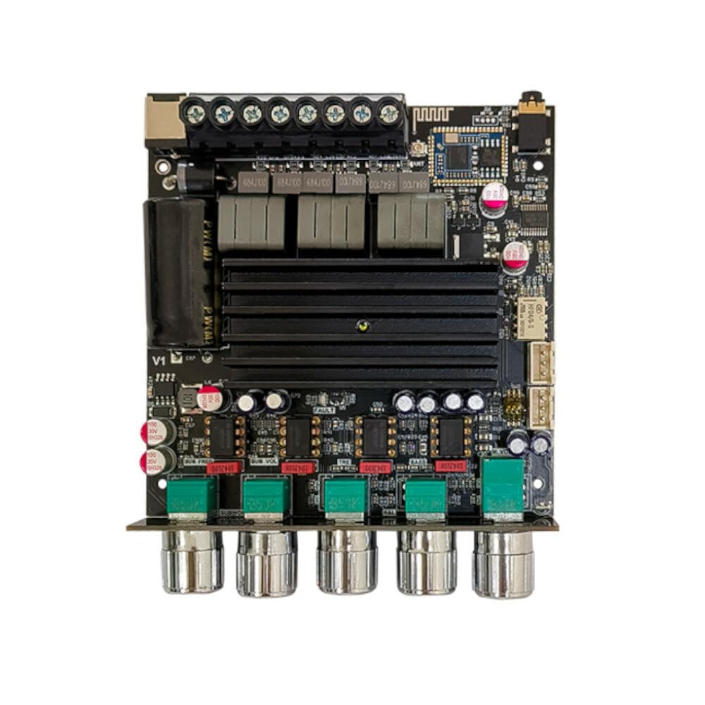 VIDOO ZK-APTX1 2.1-Kanałowa Płyta Wzmacniacza Bluetooth 100Wx2+200W Subwoofer Kinowy HiFi Stereo Equalizer Power Amp-z Obudową