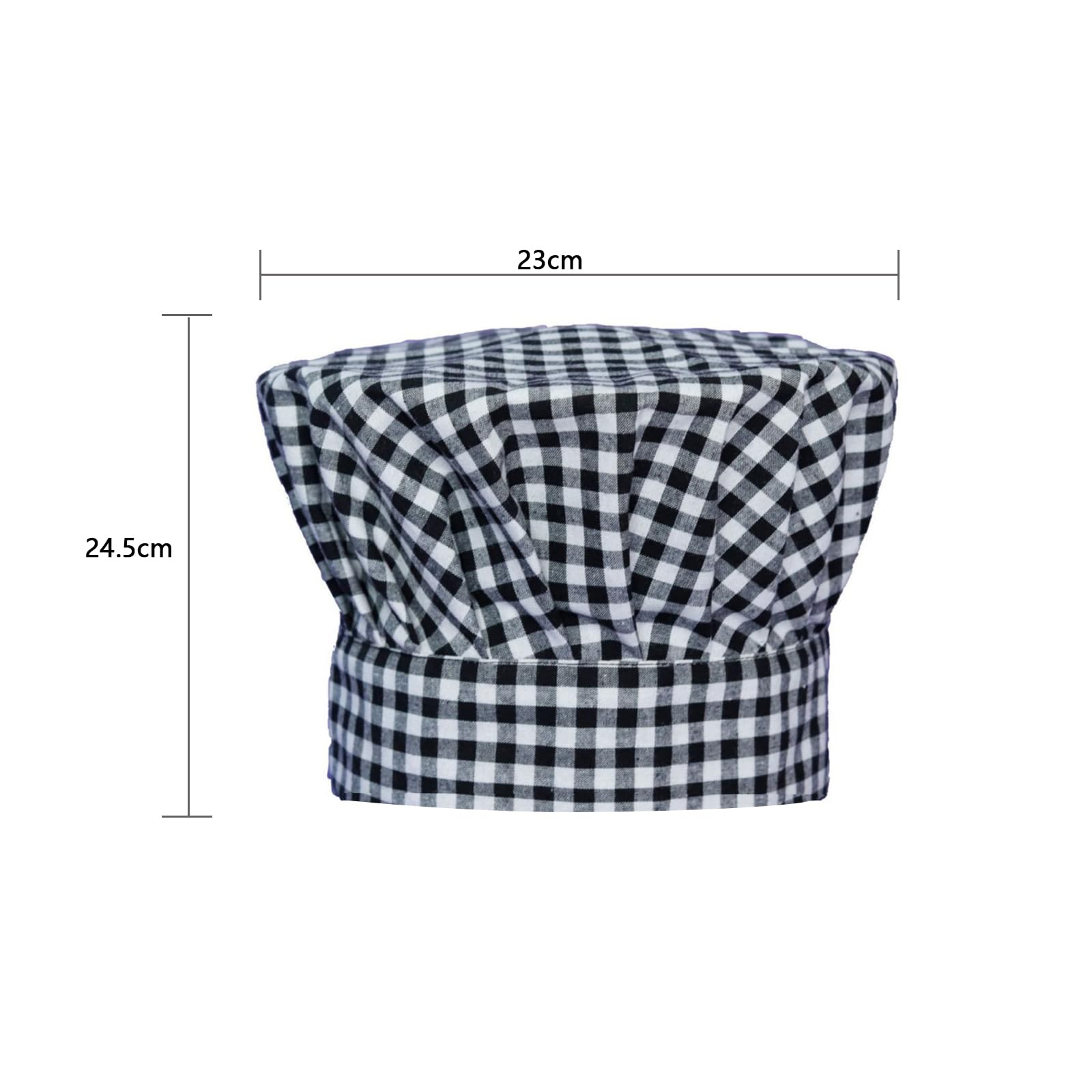 Naapesi Gorro de Cocina Ajustable Unisex,2 Gorros de Chef en Polycotton para Hombre y Mujer,Bandana Ideal para Restaurantes, Cocinas, Panaderías, Cafeterías, Hoteles y Supermercados