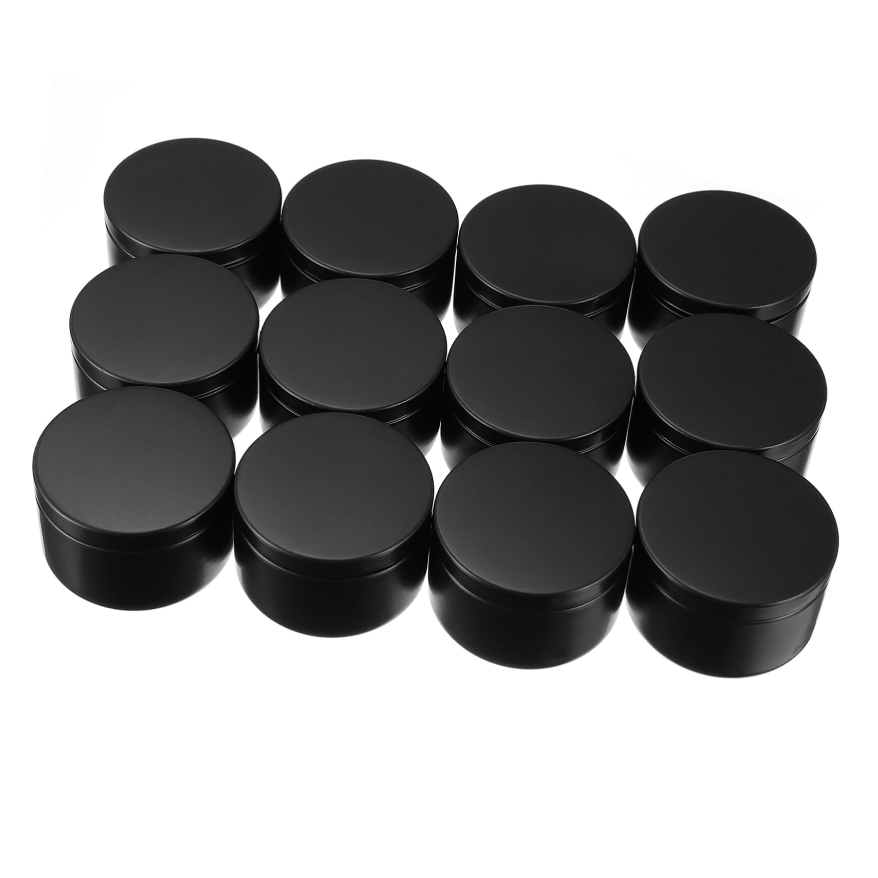 Uonlytech 12Pcs Round Metal Candle Tins Candle Containers for Travel Storage and Crafts Durable Candle Jars for Scented Candles and