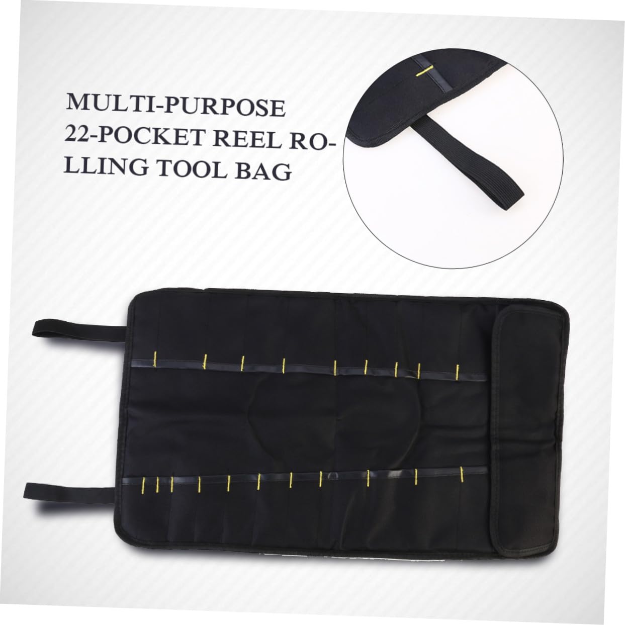 Bolsa de Herramientas Ruedas de 22 Bolsillos Negra