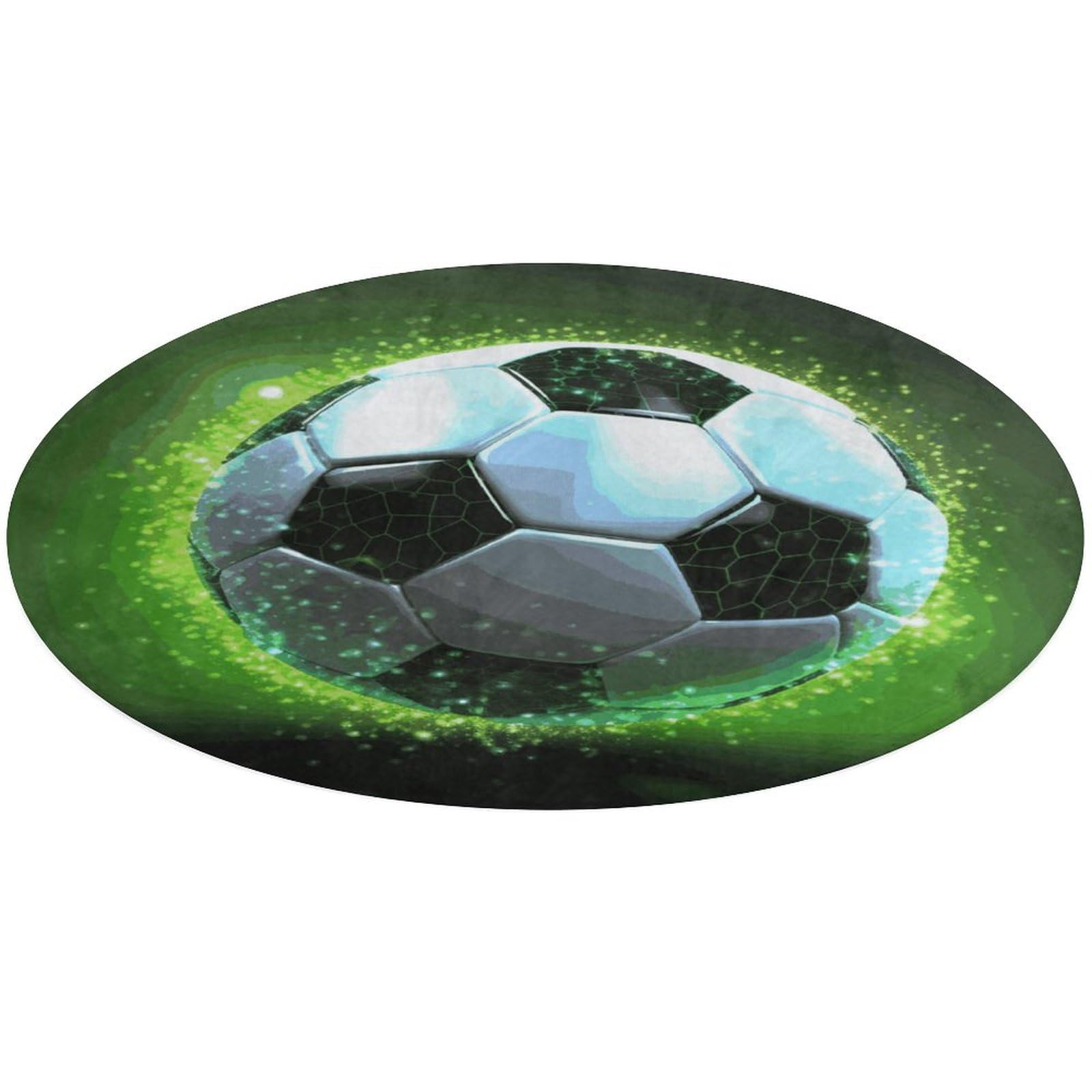 Tapis de football absorbant et antidérapant avec texture ultra douce pour salon