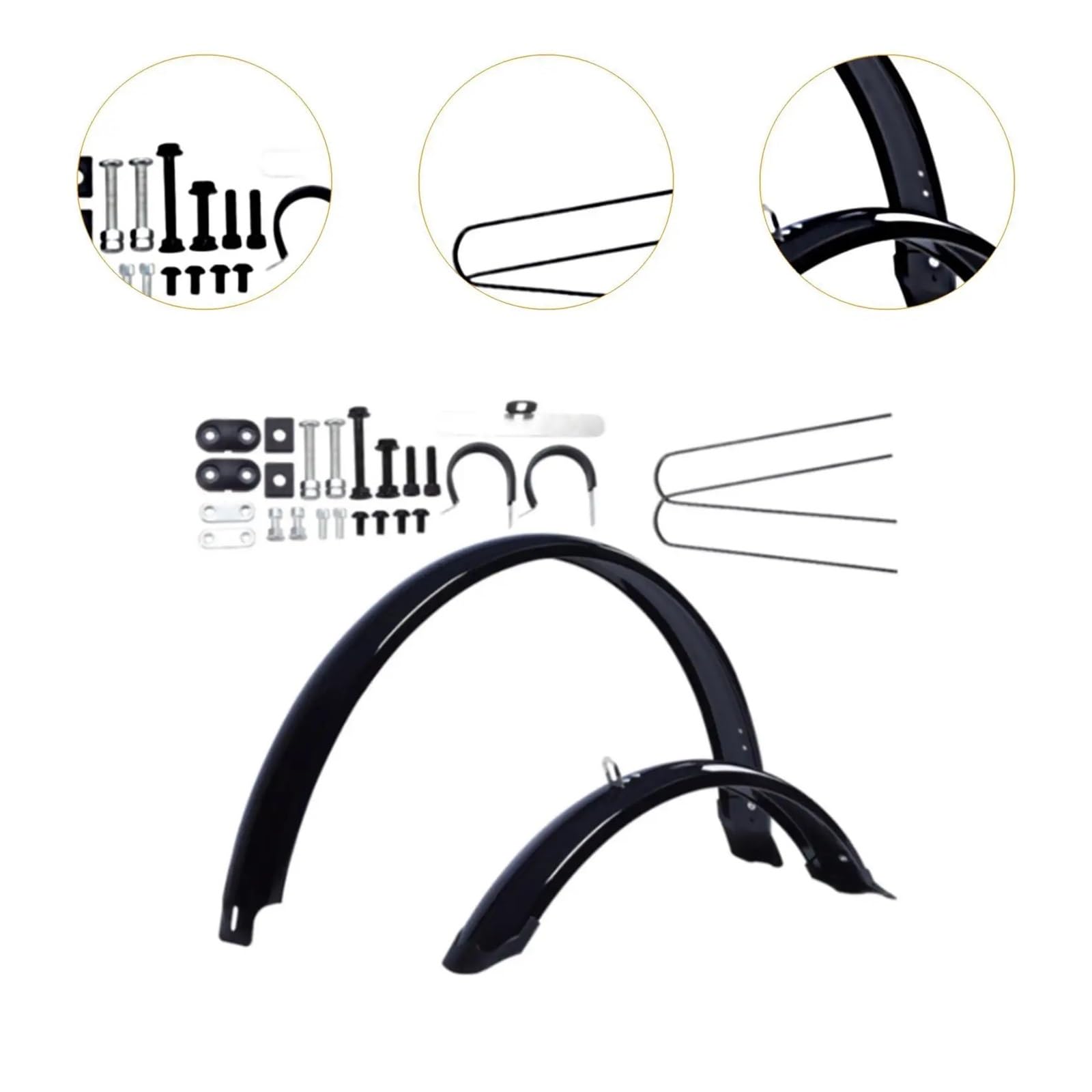 Generique Garde-Boue de Rechange for vélo, Garde-Boue Avant et arrière légers for VTT vélos Route