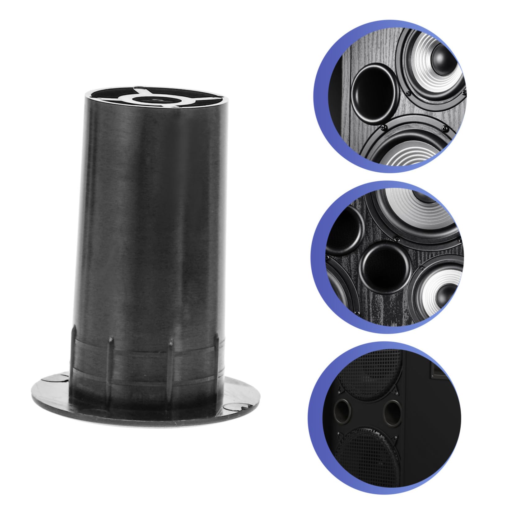 BELLIFFY 8pcs Abs Speaker Port Tube Subwoofer Bass Design for Enhanced Low Frequency Response Speaker Systems