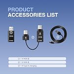 M-VAVE Wireless MIDI Transmission System Ultra Low Latency, USB Bluetooth Option for MIDI Control Mac, iOS, Windows, 5-PIN DIN Interface Wireless MIDI Keyboard Instrument Synthesizer