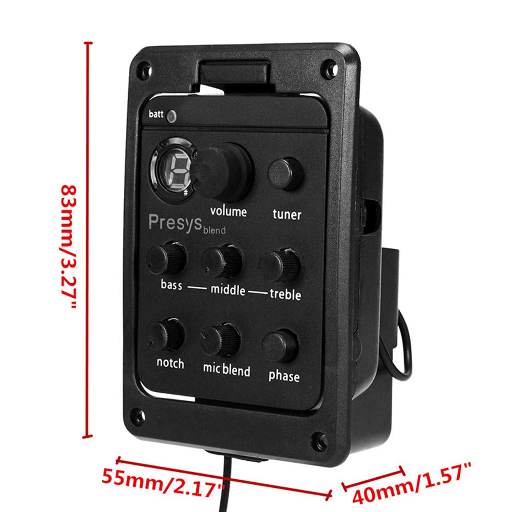 Acoustic Guitar Pickups Presys Blend 301 Onboard Preamp Pickup