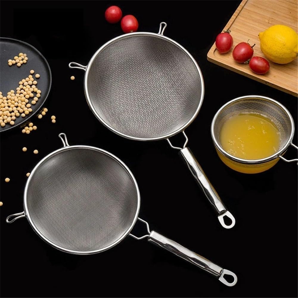 Cesta Para Freír De Acero Inoxidable, Colador De Malla Fina, Cuchara Con Gancho, Olla Caliente, Filtro De Tamiz De Harina De Soja, Cuchara Para Freír, Utensilio De Cocina, Herramienta De Cocina, M