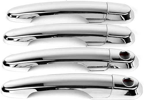 Miniatura 2 de Dreamseek 8 unids cubierta de manija de puerta para Hyundai Tucson 2004 2005 2006 2007 2008 2009 2010 exterior ABS moldeado protector cromo Trim