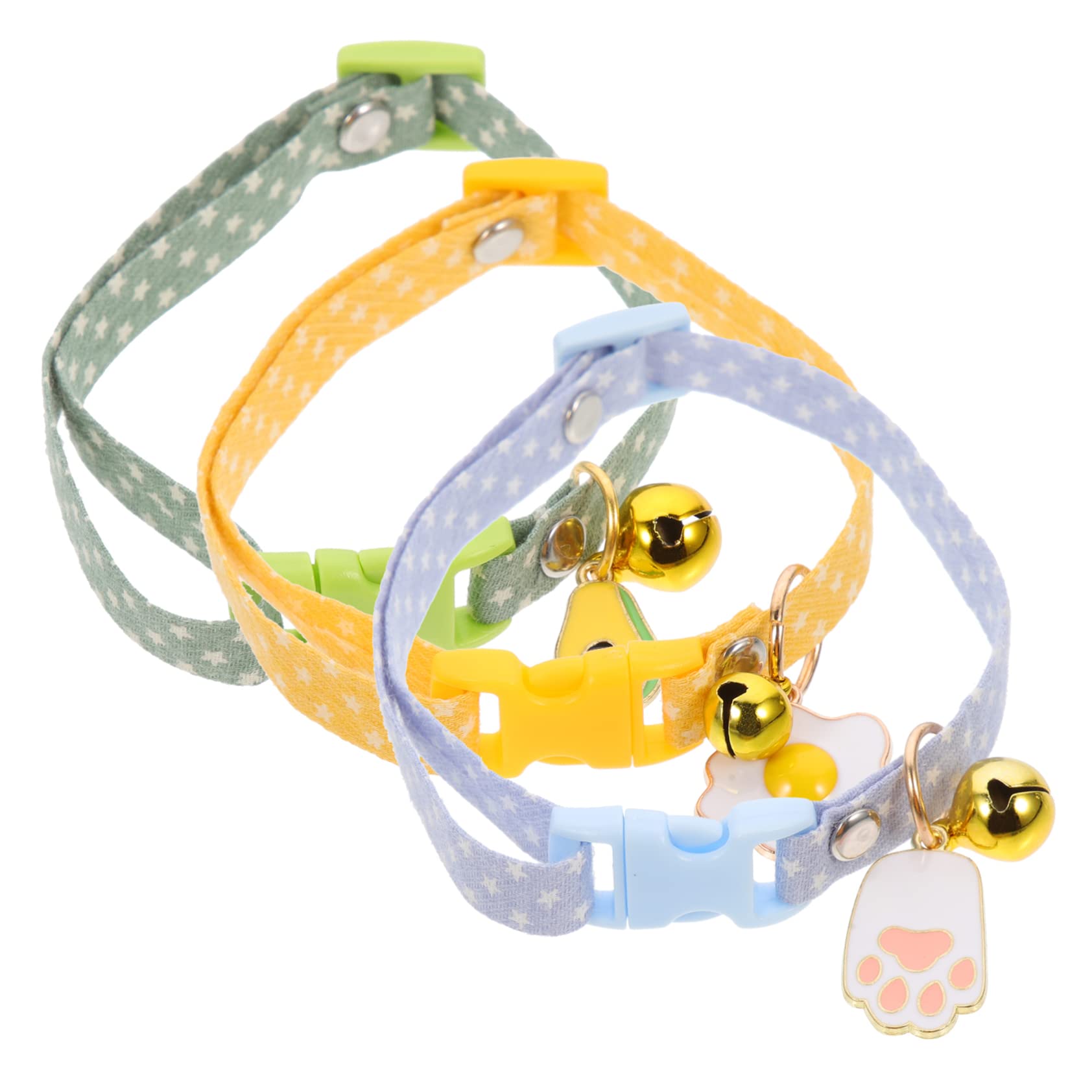 Toddmomy 15pièces Collier pour Chat avec Pendentif Avocato De Avocat Œuf Plat Patte De Chat Bleue Collier Décoratif Ajustable pour Animaux De Compagnie pour Fêtes Activités