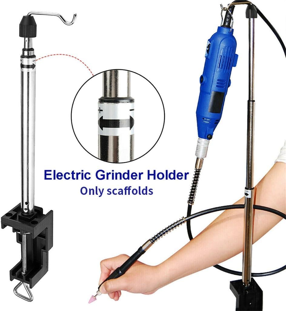 Power Tool Steel 360 Degrees Accessories Bracket Flexible Shaft Holder Hanger Heavy Duty Rotary Grinder Stand