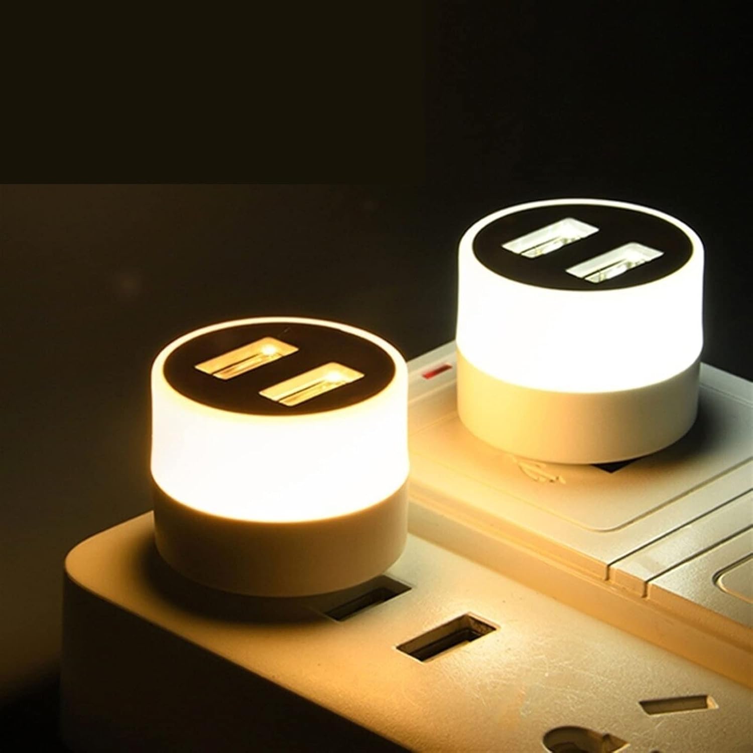 Small Black Table lamp USB Plug Lamp Small Night Light Computer Mobile Power Charging Mini Book Lamps LED Eye Protection Square Reading Light