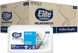 Papel Toalha Interfolhado Folha Dupla Elite Plus 2400 Folhas Kit com 12 Pacotes de 200 Folhas Cada Toalha Interfolha Folha Dupla