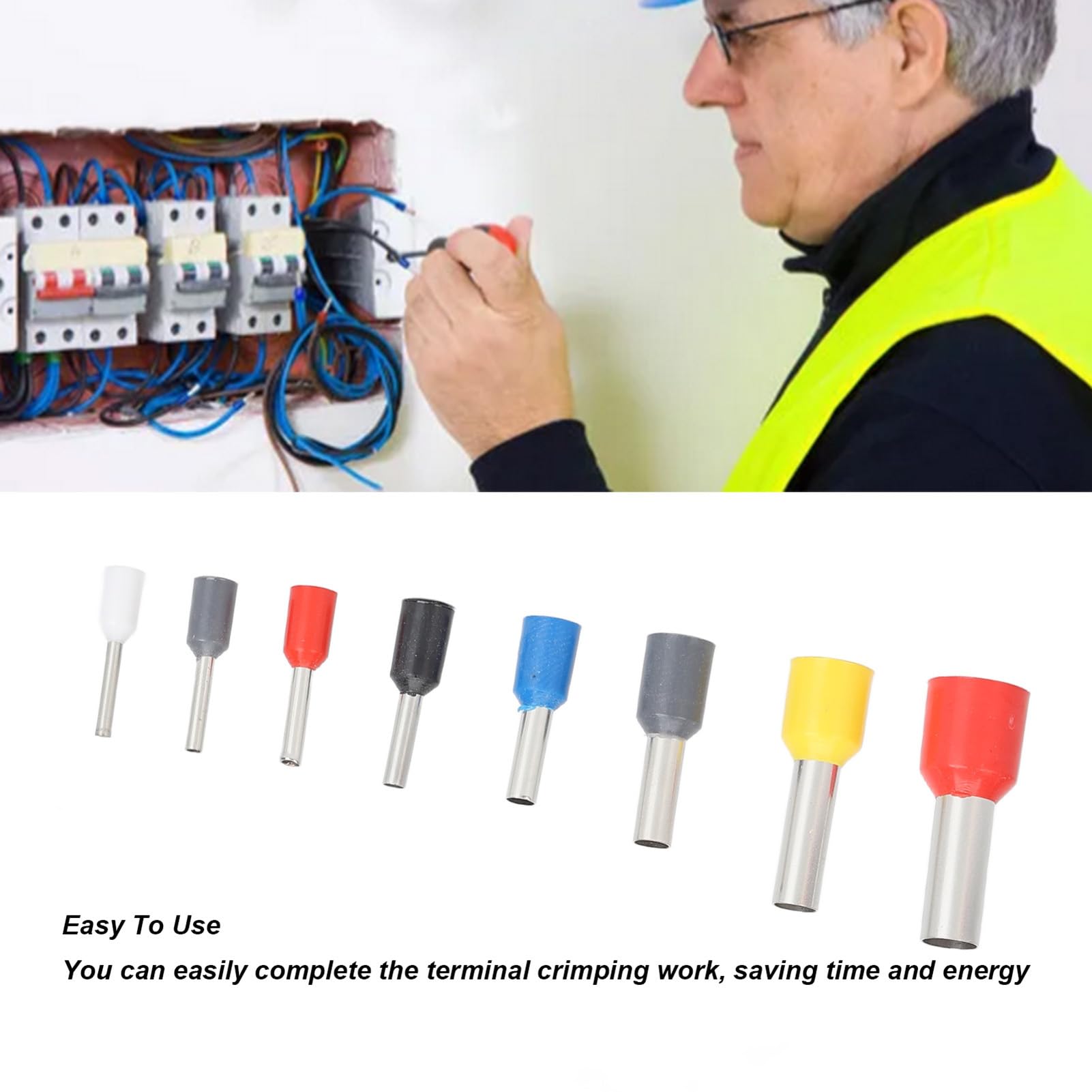 Kit Terminali A Crimpare Elettrici 130 Pezzi - Per Cavi Fino A 10mm² - Foto 4