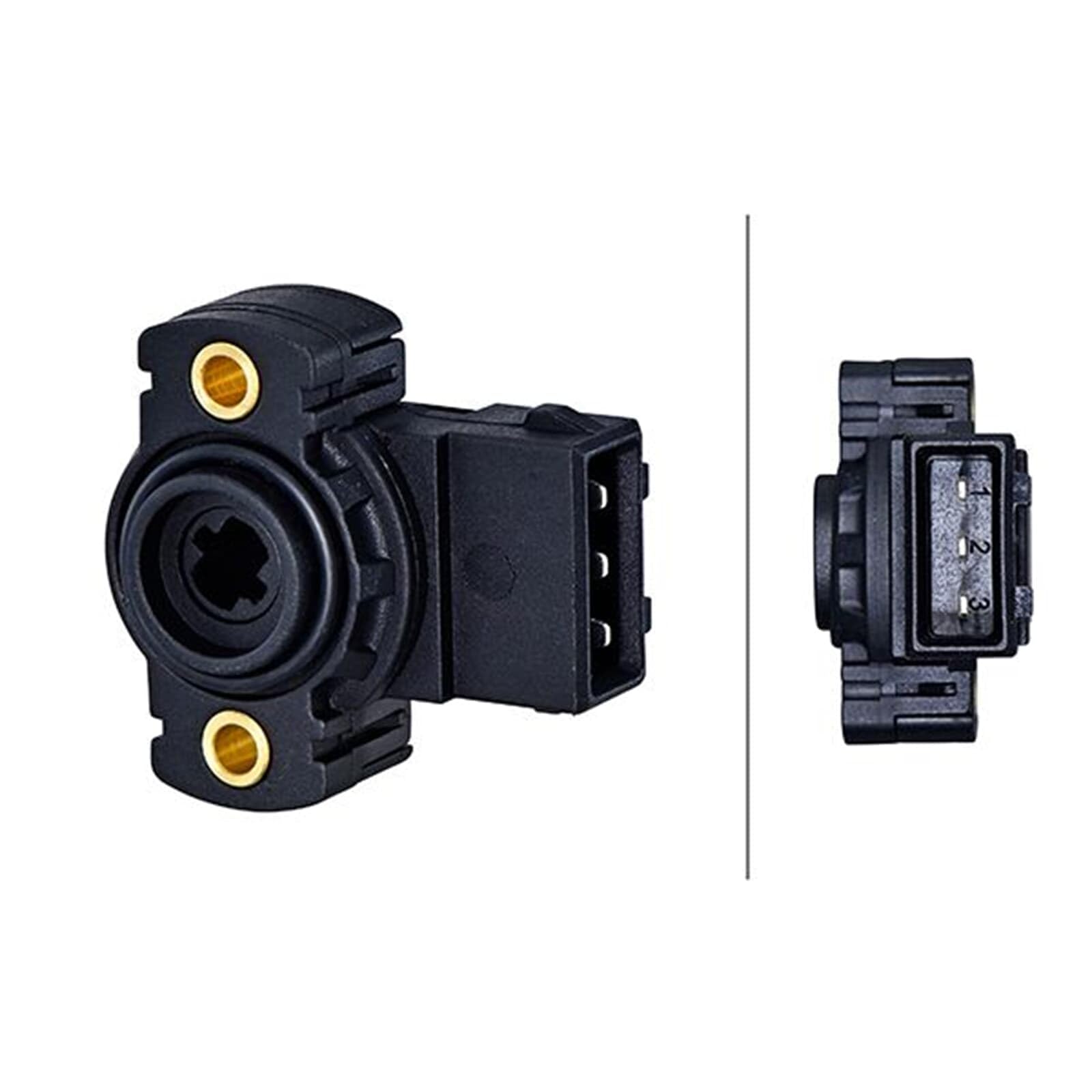 HELLA 6PX 008 476-791 Capteur, position du papillon - 12 V - connecteur à 3 broches