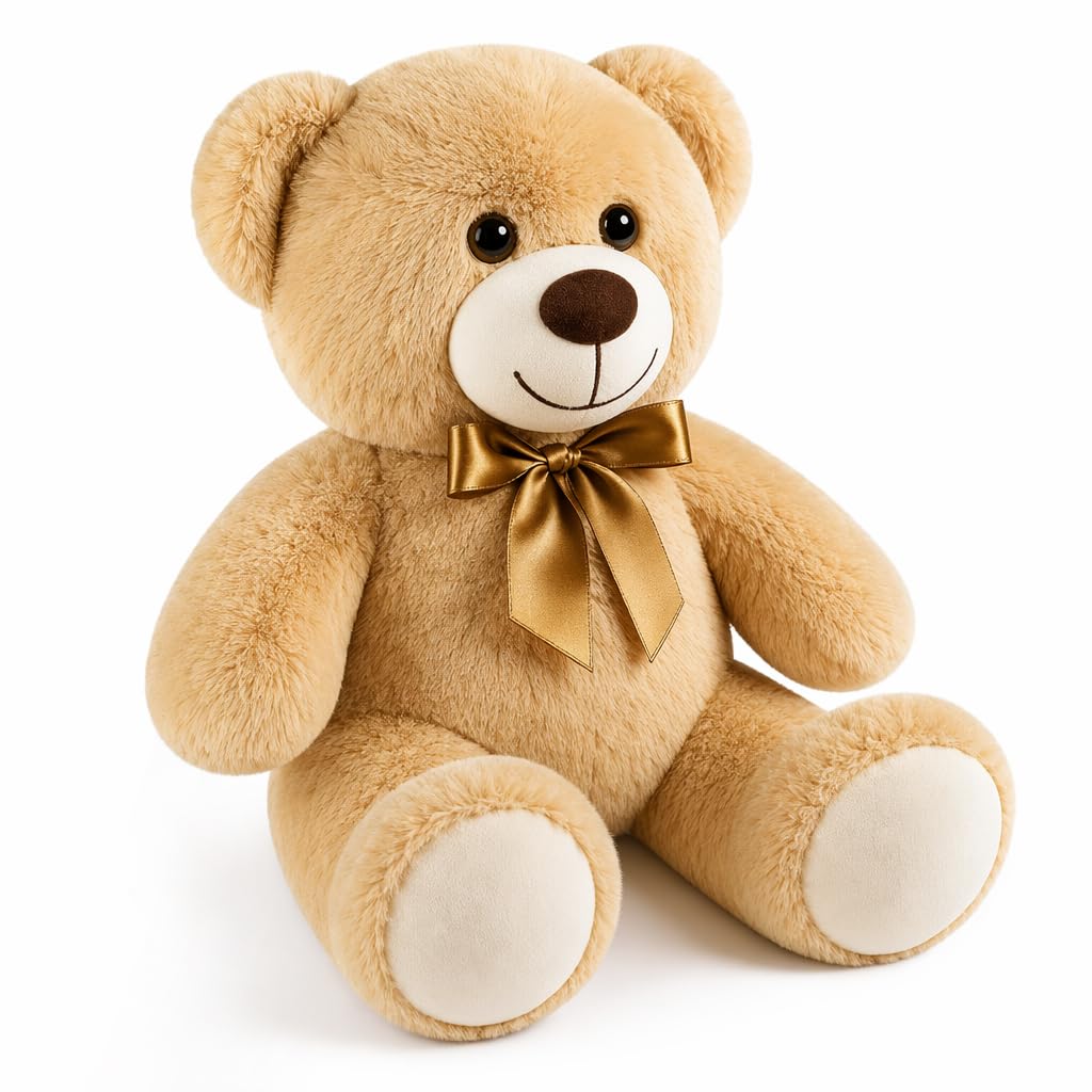 KYEDGC 1 Plush Teddy Bear, 35 cm Brown Teddy Bear Medium