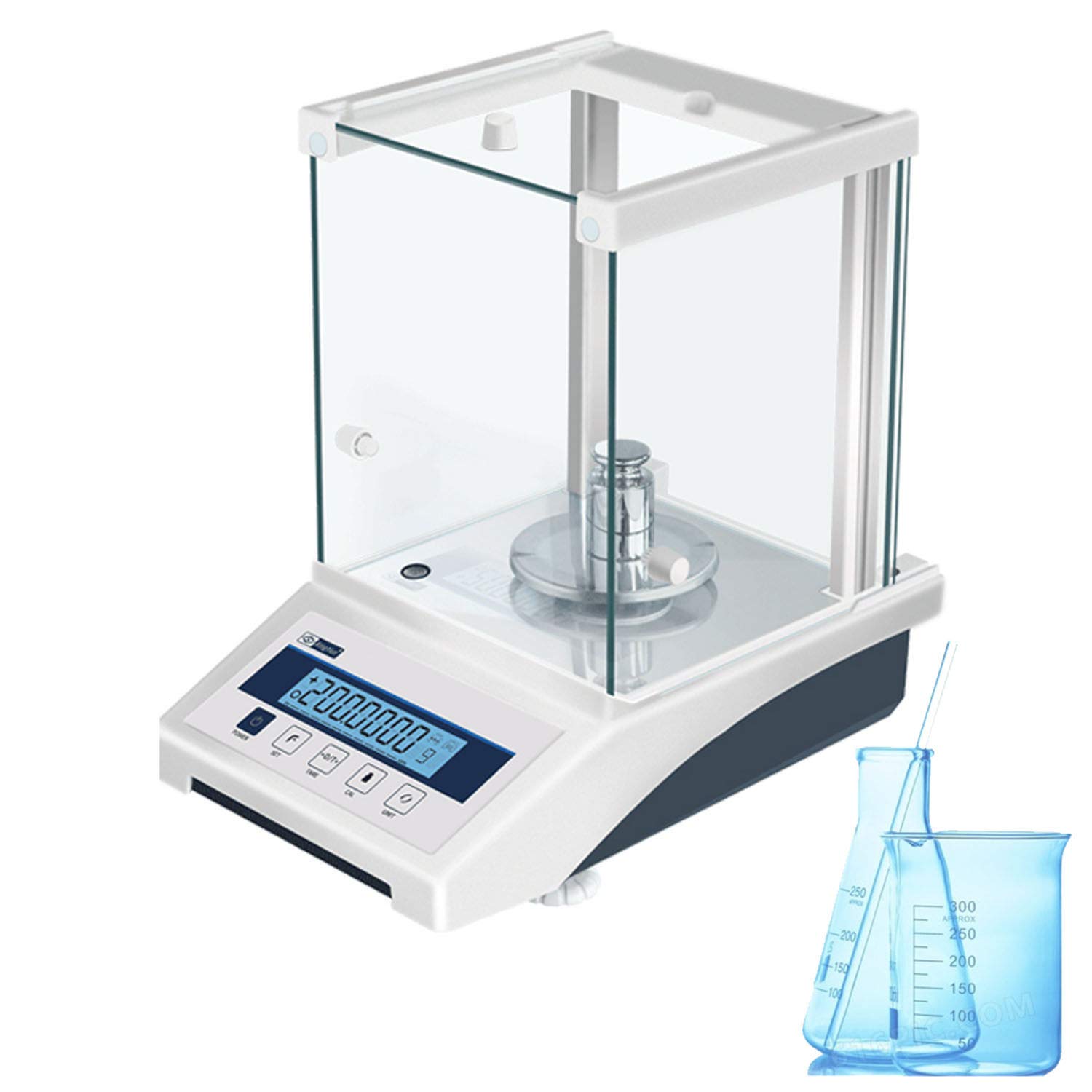 High Precision Digital Lab Scale 0 0001g Electronic Analytical Balance ...
